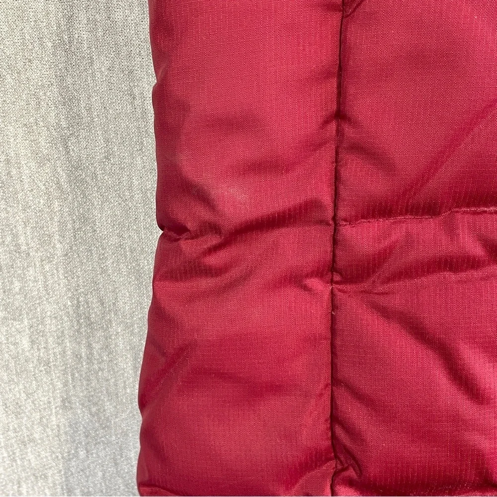 Mondetta Sport Puffer Vest Women’s Medium Maroon Quilted Down Fill Fleece Liner - Picture 12 of 13